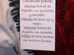 Exposición de indumentaria y costumbres 2009